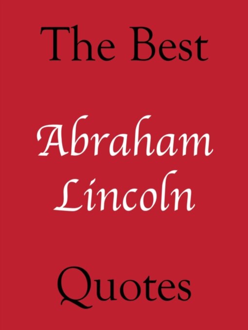 Title details for Best Abraham Lincoln Quotes by Crombie Jardine - Available